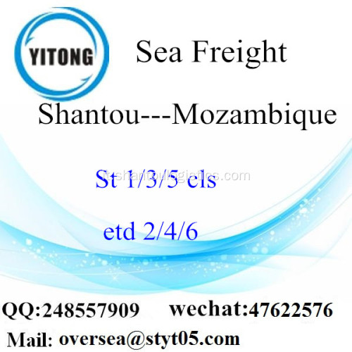 Shantou Port LCL consolidamento in Mozambico